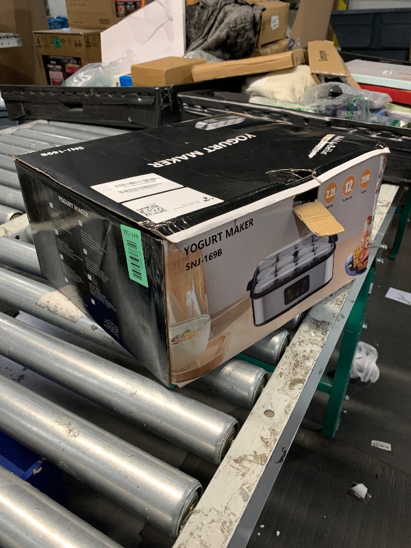 Photo 1 of ***STOCK PHOTO FOR REFERENCE ONLY*** Automatic Yogurt Maker, Digital Yogurt Maker Machine with 12 Jars 2160ml Adjustable Temperature 48H Time Control for Fresh Homemade Yogurt Dessert, Led Display Multi-Function Electric Yogurt Machine