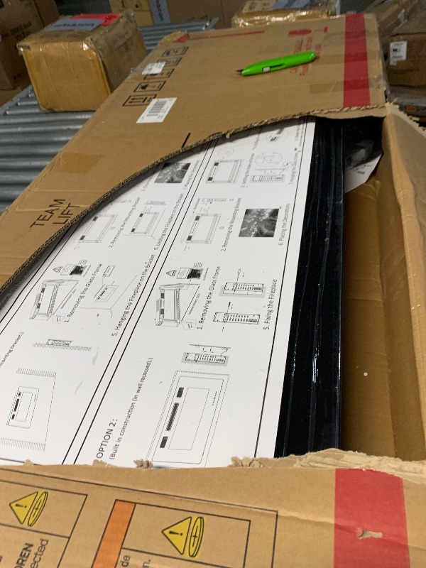 Photo 1 of ***PARTIAL SET - PRICE ADJUSTED***
***DOES NOT FUNCTION***
Havato 60" Electric Fireplace Recessed and Wall Mounted, 750/1500W Ultra-Thin Electric Fireplace Heater with Remote & Touch Control, Linear Fireplace with Adjustable Flame Color and Brightness