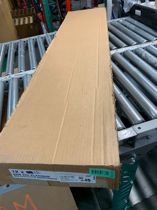 Photo 1 of 12"W x 52"H Mid-America Vinyl, TailorMade Three Board Spaced (2 Batten), Board-n-Batten Shutters, w/Installation Shutter-Lok's (Per Pair), 945 - Platinum