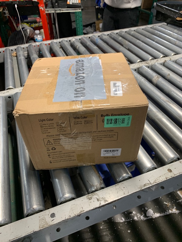 Photo 1 of  Commercial Grade Extendable Waterproof Outdoor Christmas Lights for House Outside Roofline Xmas Decor, Blue & Pure White1064944565
