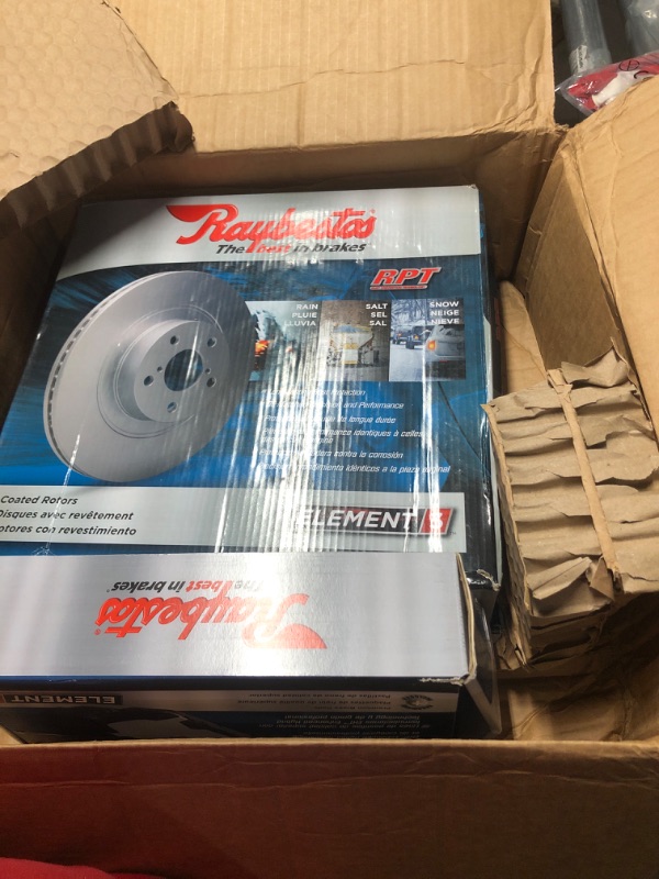 Photo 1 of Raybestos Element3 E3V50003 Automotive Replacement Brake Kit for Front and Rear Coated Rotors and Hybrid Brake Pads for Escalade/ESV, Silverado 1500/Suburban, Sierra 1500/Yukon