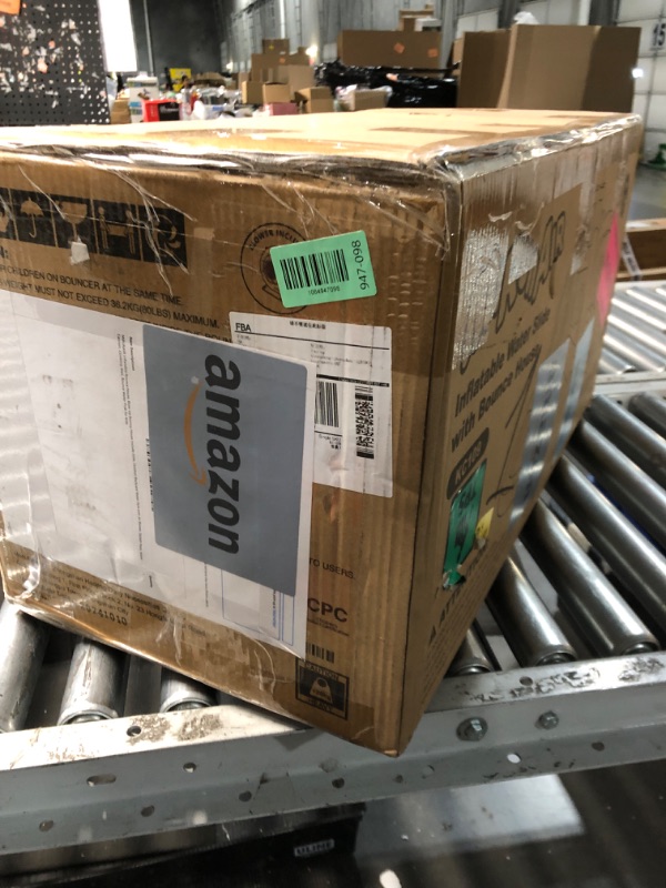 Photo 1 of ***FACTORY SEALED***   MIRUNAIR Inflatable Bounce House, Blow Up Bouncy House Include Slide, Outdoor Backyard Water Park with Air Blower, Splash Pool, Water Cannon, Climbing Wall, Bounce Water Prak for Kids