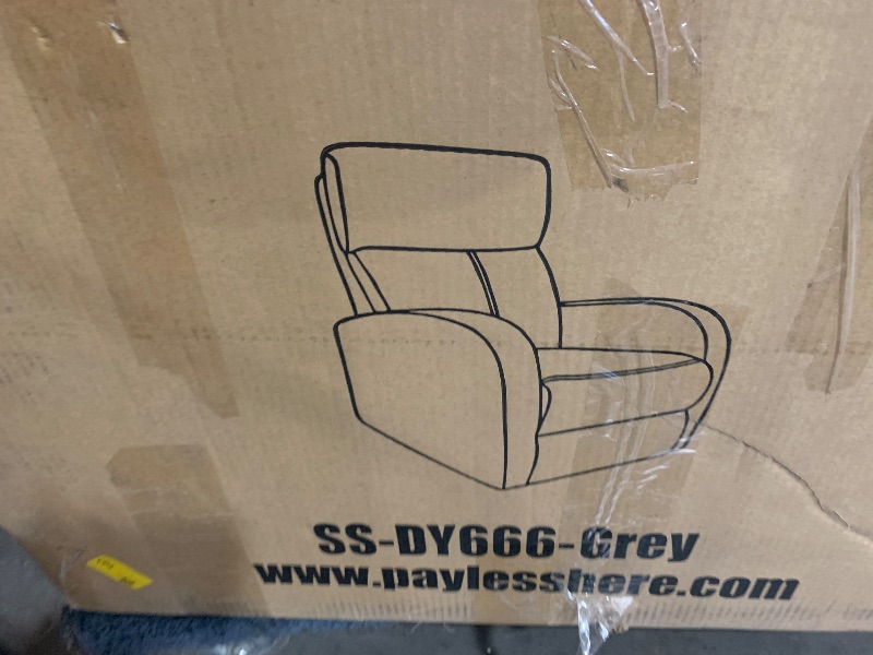 Photo 1 of ***FACTORY SEALED***BestMassage | Recliner Chair | with 2 Point Massage Function | Textile Grey | with Lumbar Support, Adjustable Push Back, Footrest & Padded Seat | Easy Assembly | for Living Room, Home Theatre