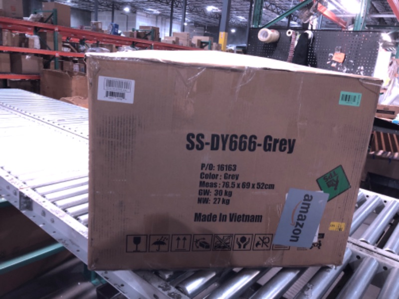 Photo 1 of ***FACTORY SEALED***BestMassage | Recliner Chair | with 2 Point Massage Function | Textile Grey | with Lumbar Support, Adjustable Push Back, Footrest & Padded Seat | Easy Assembly | for Living Room, Home Theatre