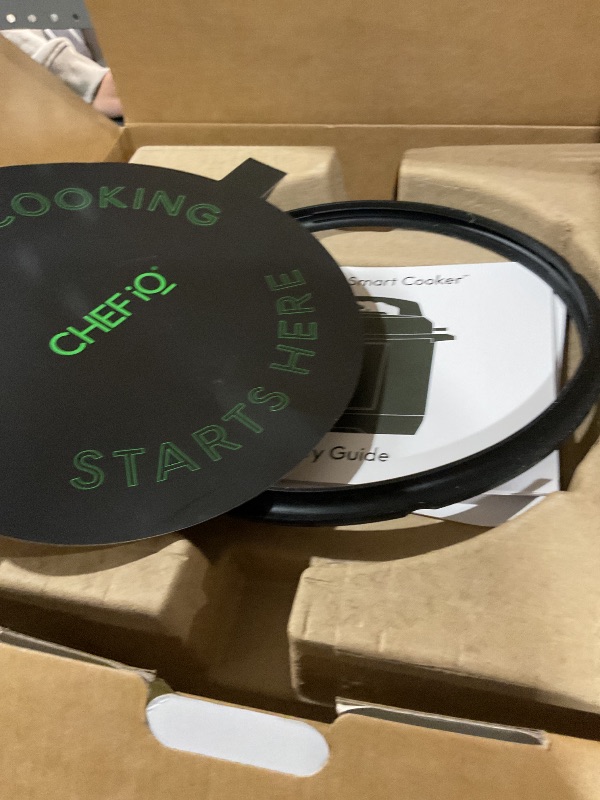 Photo 1 of ***ITEM IS MISSING CORD***

CHEF iQ Smart Pressure Cooker with WiFi and Built-in Scale - Easy-to-Use 10-in-1 Multicooker with 500+ Guided Recipes - Rice Cooker, Slow Cooker, Instant Meals for Foodies - 6 Quart - Family Size