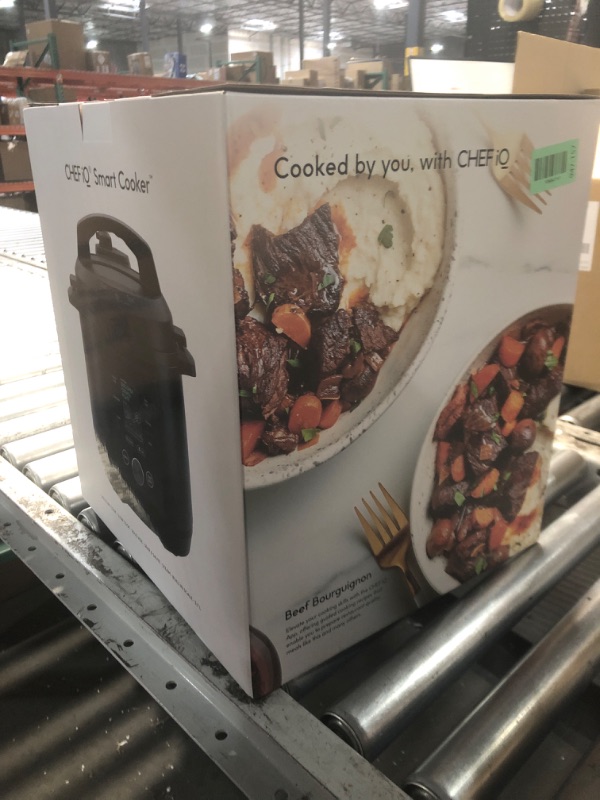 Photo 1 of ***ITEM IS MISSING CORD***

CHEF iQ Smart Pressure Cooker with WiFi and Built-in Scale - Easy-to-Use 10-in-1 Multicooker with 500+ Guided Recipes - Rice Cooker, Slow Cooker, Instant Meals for Foodies - 6 Quart - Family Size