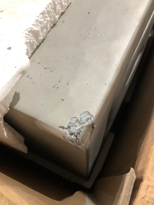 Photo 1 of ***PARTS ONLY***SereneLife Propane Gas Fire Pit Table - 40,000 BTU Outdoor Square Firepit with Lava Rocks, Cover, Adjustable Flame Height, and Weather-Resistant Design - Perfect for Backyard or Patio