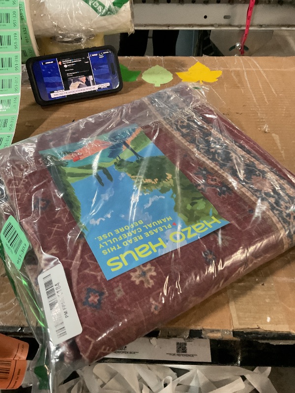 Photo 1 of Boho 2x5 Small Kitchen Runners Rugs Non Slip - Washable Soft Area Rugs for Bedroom, Floral Non Skid Runner Carpet for Bathroom, Laundry Room, Hallway, Entryway (Dark Red)