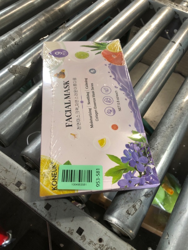 Photo 1 of ***FACTORY SEALED***KONEUK 9 Pack Collagen Face Masks Skincare for Women, Hydrating Sheet Face Masks Suitable for All Skin Types, Bulk Facial Masks for Women Skin Care, Face Mask Gifts Set for Spa Party