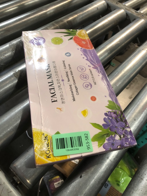 Photo 1 of ***FACTORY SEALED***KONEUK 9 Pack Collagen Face Masks Skincare for Women, Hydrating Sheet Face Masks Suitable for All Skin Types, Bulk Facial Masks for Women Skin Care, Face Mask Gifts Set for Spa Party