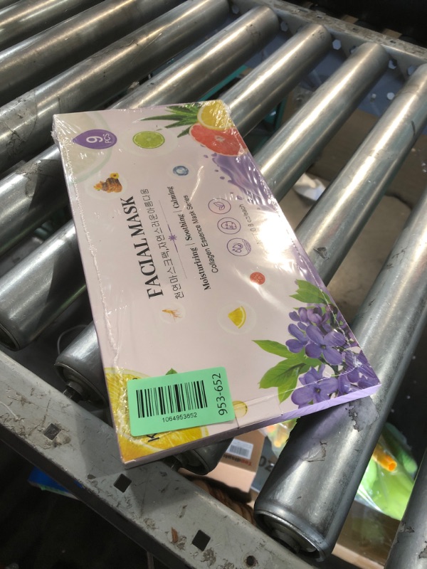 Photo 1 of ***FACTORY SEALED***KONEUK 9 Pack Collagen Face Masks Skincare for Women, Hydrating Sheet Face Masks Suitable for All Skin Types, Bulk Facial Masks for Women Skin Care, Face Mask Gifts Set for Spa Party
