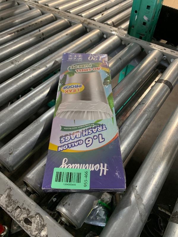 Photo 1 of ***FACTORY SEALED***1.6 Gallon 120 pcs Small Black Trash Bags, Strong 1.3 Gallon 1.5 Gallon 1.6 Gallon Garbage Bags, Bathroom Trash Can Bin Liners,Mini Bags Waste Basket Liner,Fit 5-6 Liter, 1.6 Gal-Black-120