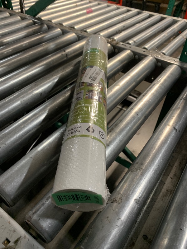 Photo 1 of ***FACTORY SEALED***White Shelf Liners for Kitchen Cabinets Non Adhesive Drawer Liner for Bathroom Waterproof Refrigerator Liners for Shelves Fridge Plastic Mats Cabinet Cupboard Liner 17.5 x 157.4 Inches