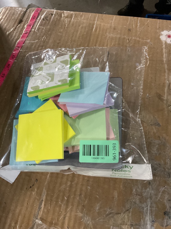 Photo 1 of (18 Pads) Sticky Notes 3x3 inch, Self-Stick Pads Pastel Colors Sticky Note, Recyclable, Easy to Post for Home, Office, Notebook