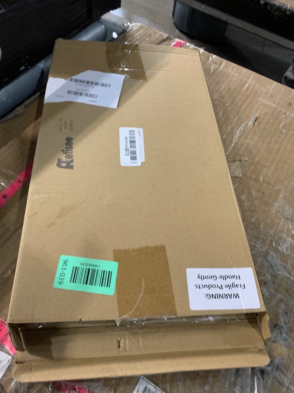 Photo 2 of Retisee 1 Set Christmas Gingerbread House Decorations Foldable Christmas Gingerbreads House with LED Light and 2 Pcs Tree Xmas Village Home Decor Gift for Party (Gingerbread, Yellow)