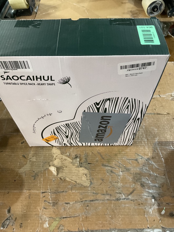 Photo 1 of ***(MISSING PARTS)***SAOCAIHUL Acacia Wooden Spice Rack Organizer Lazy Susans Rotating Countertop 2 Tiered Display Shelf Kitchen Adjustable Height Spinning Spice Rack 11.8INCH Large Capacity