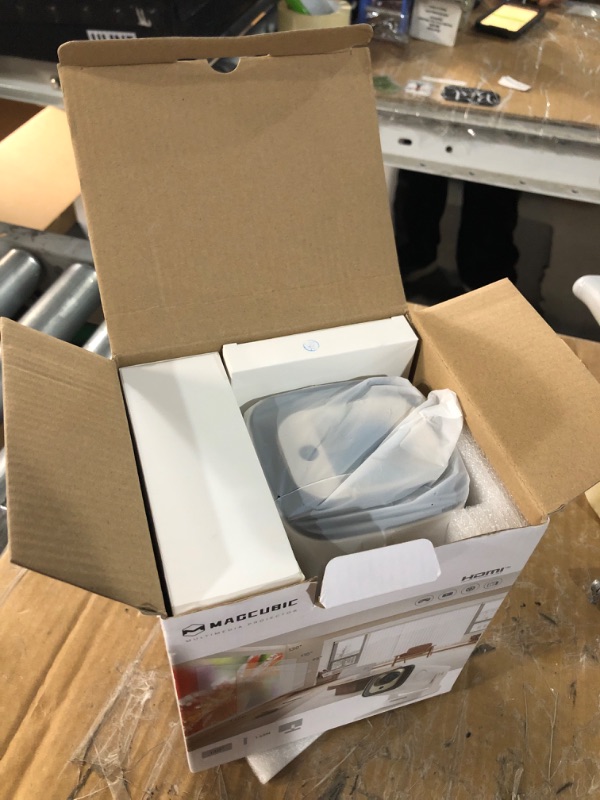 Photo 1 of ?Auto Focus&1080P?Magcubic Mini Smart Projector with 4K Support, Portable Projector with Wifi and Bluetooth, 5W Speaker, Built in Apps, Voice Control, Outdoor Movie Projector