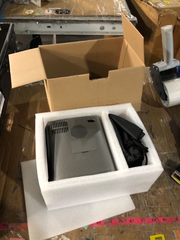 Photo 1 of [Electric Focus] Projector with WiFi and Bluetooth, 1080P Outdoor Movie Projector with Carry Bag, Portable Projector 4K with Zoom, Home Theater Projector UP to 300" for Phone/TV Stick/PC