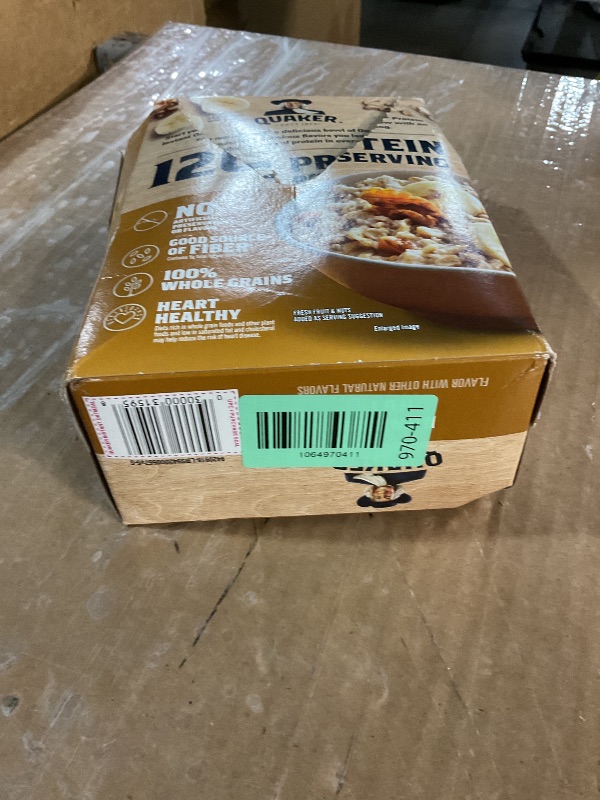 Photo 1 of (6 pack) Quaker Protein Instant Oatmeal, Banana Nut, 12g Protein per Serving, Whole Grains, No Artificial Flavors, 2.15 oz Packets, (6 Pack)?
