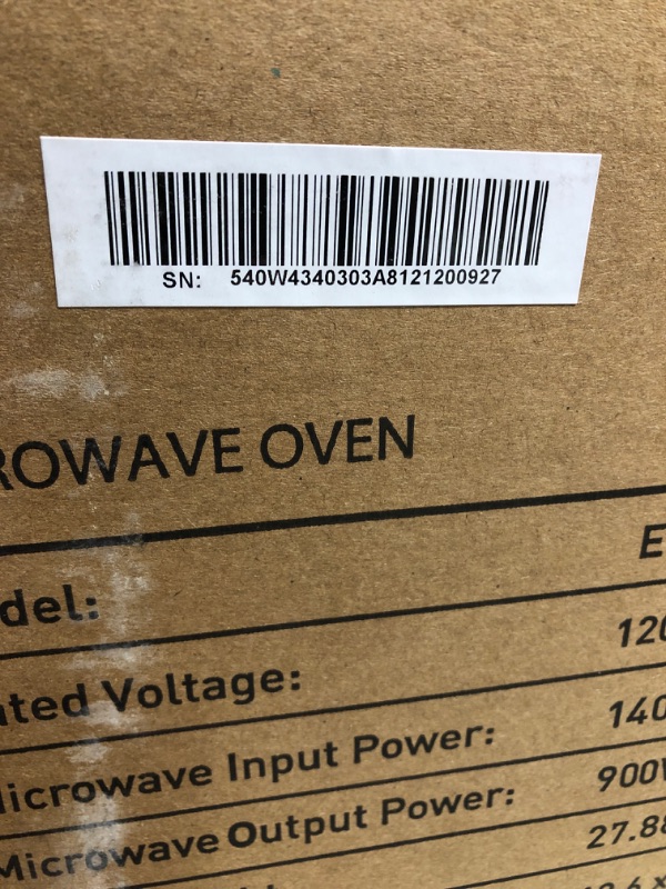 Photo 1 of ***FACTORY SEALED*** BLACK+DECKER Digital Microwave Oven with Turntable Push-Button Door, Child Safety Lock, Stainless Steel, 0.9 Cu Ft