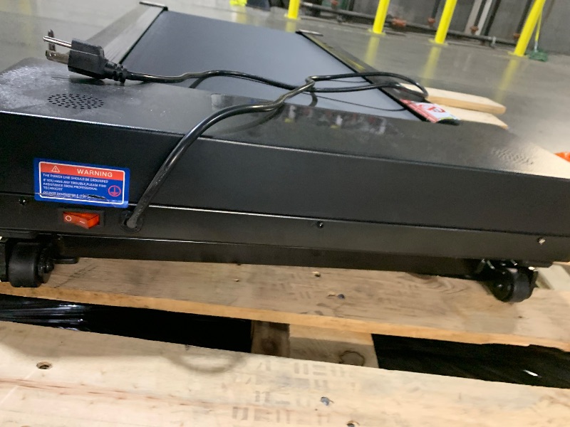 Photo 1 of PACEROCKER Walking Pad Treadmill with 12% 9-Level Auto Incline, 450 lbs Capacity Bluetooth Speaker Under Desk Treadmills for Home Hiking, 5 MPH, Black