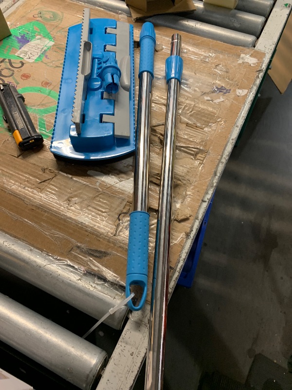 Photo 1 of ***(MISSING PADS)***Baseboard Cleaner Tool with Handle - Wall Mop Cleaner with Long Handle for Ceiling, Baseboard, & More - Dry, Wet Wall Cleaner Mop w/ 3 Reusable Microfiber Cloths - Durable House Cleaning Supplies