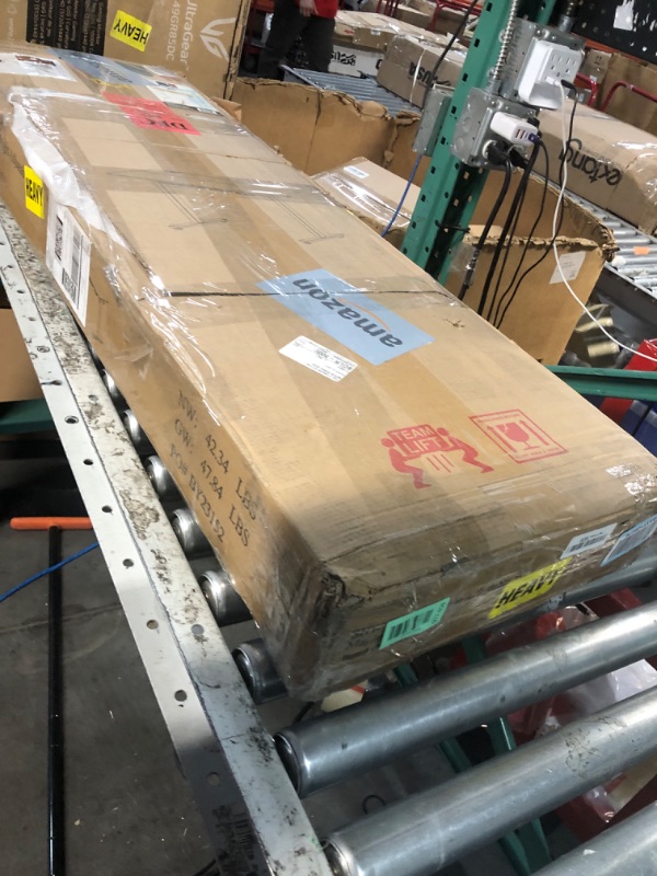 Photo 1 of (MISSING CONTROLLER) SHW 48-Inch Electric Height Adjustable Standing Desk with Drawer, Memory Preset and Cable Management Tray, Maple