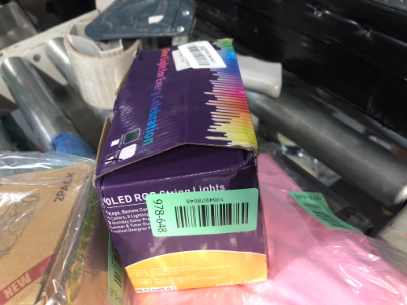 Photo 1 of (MISSING REMOTE) Color Changing Christmas Lights Outdoor, 66FT 200 LED 34 Colors String Lights with Remote Multicolor Plug in Waterproof Twinkle Light Connectable Christmas Tree Light for Indoor Thanksgiving Decor