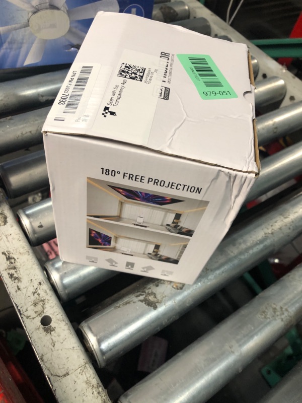 Photo 1 of ?Electric Focus?Mini Projector with WiFi 6 and Bluetooth 5.4, Smart Portable Projector 4k Support, 5W Soundbase Speaker, Auto Keystone 180° Rotation, Home Outdoor Movie Proyector HY300Ultra