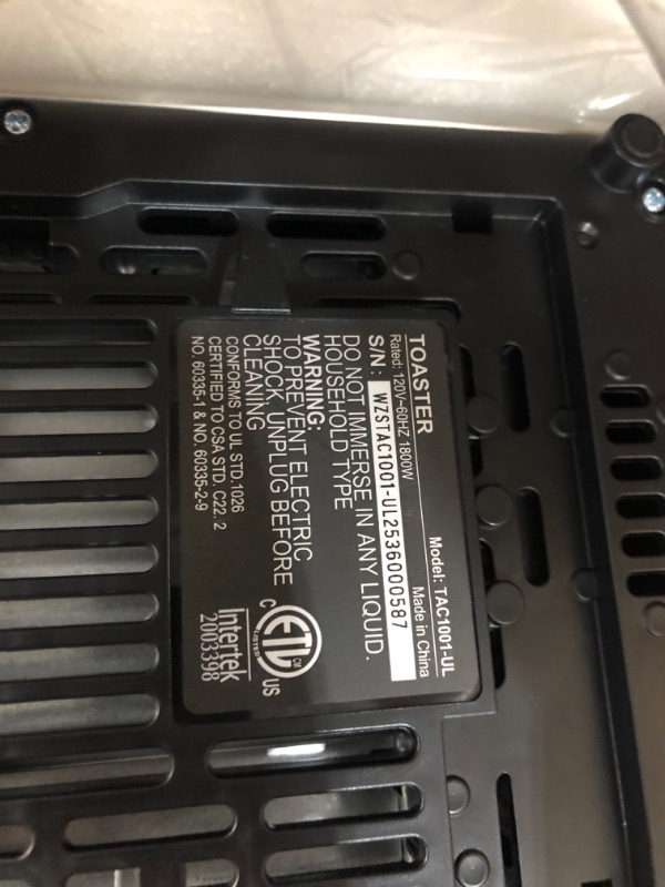 Photo 1 of ***FACTORY SEALED***
Touch Screen Toaster 4 Slice, Digital Smart Dual Control Touchscreen, Stainless Steel, 6 Toast Types & Levels include Bread, Bagel, with Defrost/Reheat/Single Slot Toasting Function