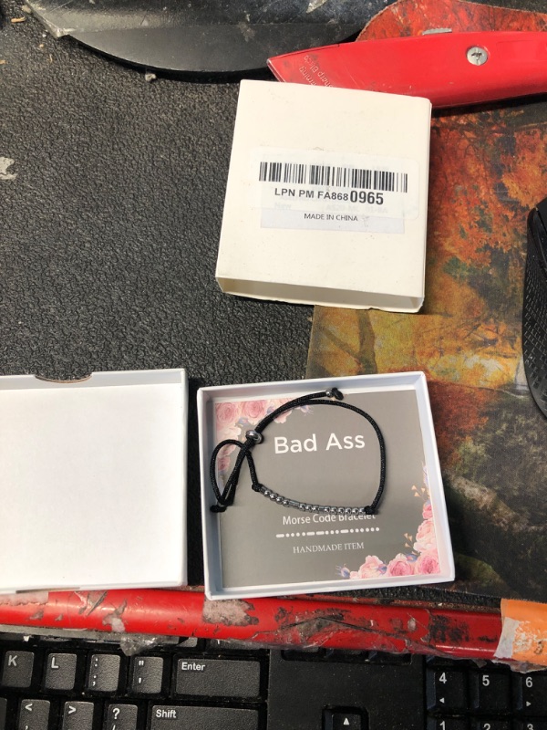 Photo 1 of
ASELFAD Morse Code Bracelets for Women, Funny Birthday Gifts, Best Friend Friendship Gifts