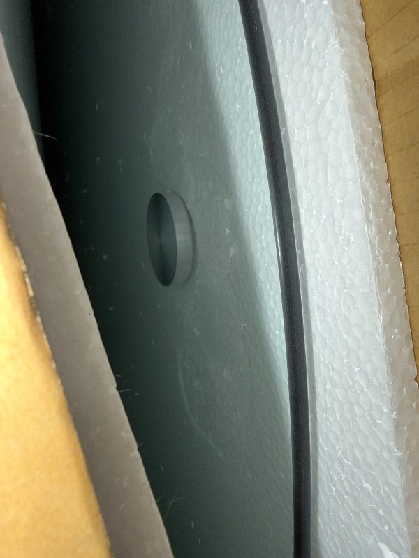 Photo 1 of **Box 1 of 2** Coaster Home Furnishings Beckham 46" Round Dining Table with Glass Top and Asterisk Metal Base, Sculptural Modern Glass Dining Table for Kitchens, Chrome