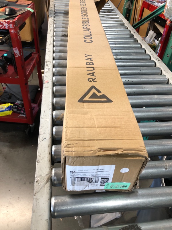 Photo 1 of ?Easy Set Up? RAUBAY 59.8 x 82.7in Collapsible White Backdrop Screen Portable Retractable Panel Photo Background with Stand for Video Conference, Photographic Studio, Streaming