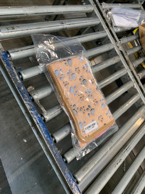 Photo 1 of 1 Pack 3 Blankets Super Soft Fluffy Premium Fleece Pet Blanket Flannel Paw Printed Throw for Dog Puppy Cat (Small 23x16'', Brown, Pink, White)