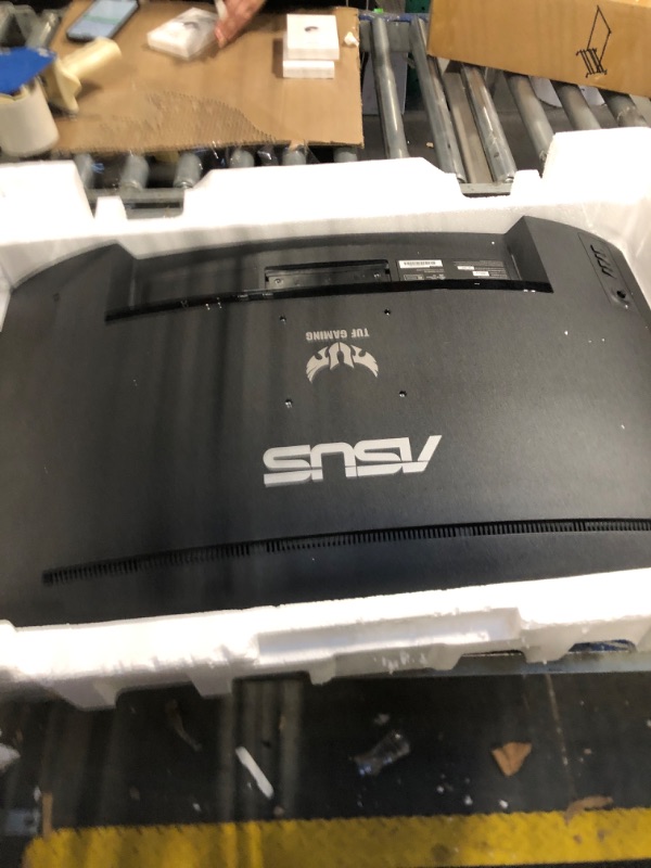 Photo 1 of **BROKEN SCRTEEN USE FOR PARTS****FINAL SALE*****ASUS TUF 32 Inch Curved Gaming Monitor - QHD (2560 x 1440), 165Hz (Supports 144Hz), 1ms, Extreme Low Motion Blur, Speaker, FreeSync Premium, VESA Mountable, DisplayPort, HDMI - VG32VQ1B