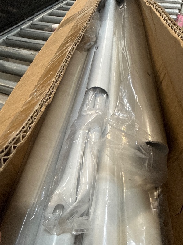Photo 1 of ***Missing Hardware*** New & Improved 4 Ft Steel Double Ballet Barre with Carry Bag and Beginner Guide,Adjustable&Portable Ballet Barre for Home and Gym,Quality Ballet bar Anti-Wobble,Stretching Dance bar (Steel, White)