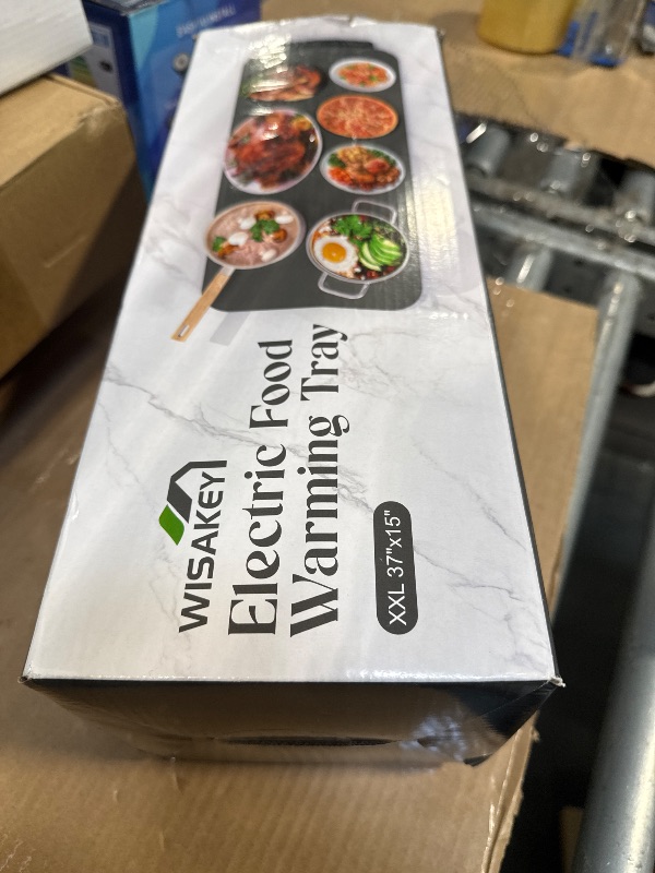 Photo 1 of ?????? Warming Mat for Food XXL 37”x15” Food Warming Mat 10s Fast Heating Pad with APP Control Electric Warming Tray for Parties Buffet 99h Timer Portable Countertop Food Warmer Christmas Gift