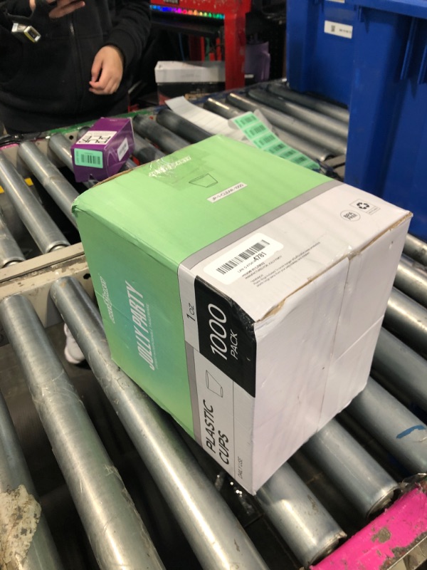 Photo 1 of 1 OZ 1000 Pack Plastic Shot Glasses, Disposable Cups, 1 Ounce Tasting Cups Party Cups Perfect for Whiskey, Wine Tasting, Food Samples, and Parties