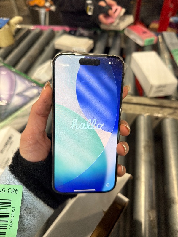 Photo 1 of ***TURNS ON PERFECTLY BUT UNTESTED***Apple iPhone 15 Pro, 256GB, Natural Titanium - Unlocked (Renewed)