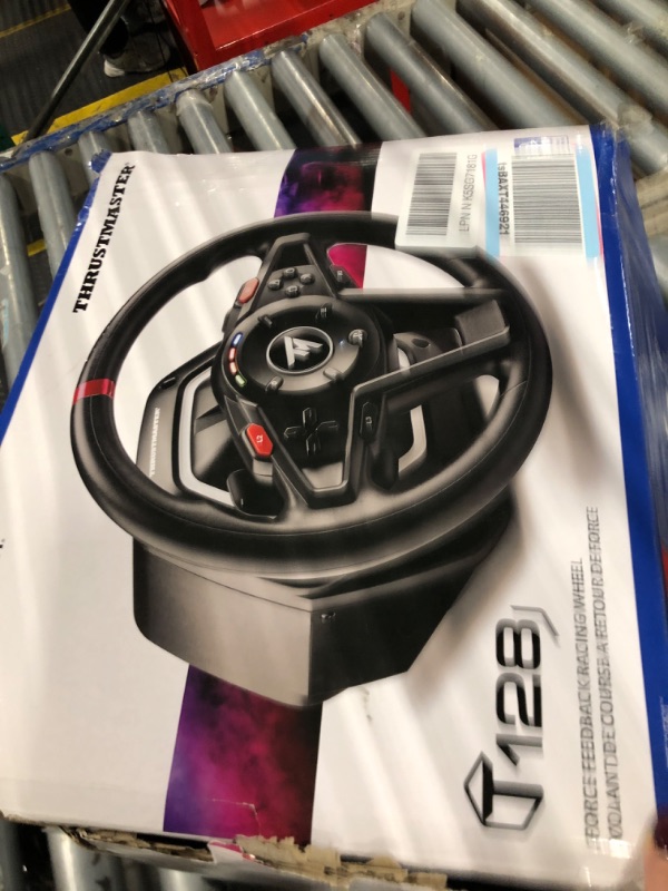 Photo 1 of ** VERY USED**Thrustmaster T128P Force Feedback Racing Wheel (compatible w/ PS5, PS5 Pro, PS4 & PC)