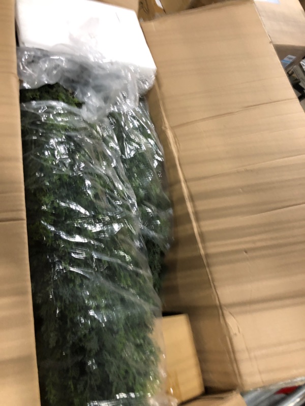 Photo 1 of ** SIMILAR ITEMS**VEVOR Artificial Topiary Cedar Tree, 36 inch Tall (2 Pieces), with Extra Leaves & Pot Faux Evergreen Fake Pine Cypress Trees Plant, UV Rated Artificial Greenery Set for Home Decor Indoor/Outdoor