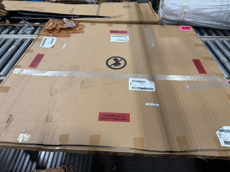 Photo 1 of *****SIMILAR ITEM*****Btikita 24" x 48" Tempered Glass Table Top Rectangle 0.31" Thick Flat Polished Edge Top Protector for Dining, Patio, Coffee Table (24x48 inch)