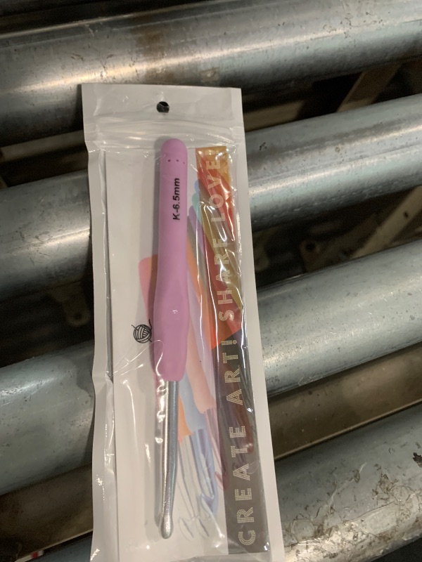View 2 of  6.5mm Crochet Hooks, Ergonomic Crochet Hook for Arthritis and Beginners, Extra Long, Smooth, Comfortable (Size K / 6.5mm)