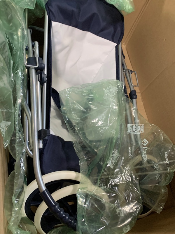 Photo 1 of ***SIMILAR ITEM**** Badger Basket English Style Doll Stroller - Adjustable Canopy Classic Doll Pram - Fits 18 to 22-Inch Dolls - Durable Pretend Play Toy with Smooth Wheels for Kids - Navy