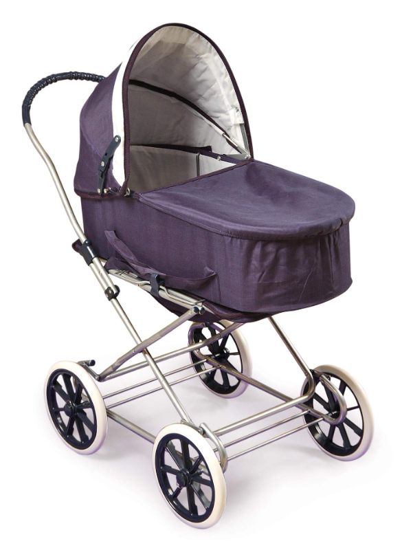 Photo 1 of ***SIMILAR ITEM**** Badger Basket English Style Doll Stroller - Adjustable Canopy Classic Doll Pram - Fits 18 to 22-Inch Dolls - Durable Pretend Play Toy with Smooth Wheels for Kids - Navy