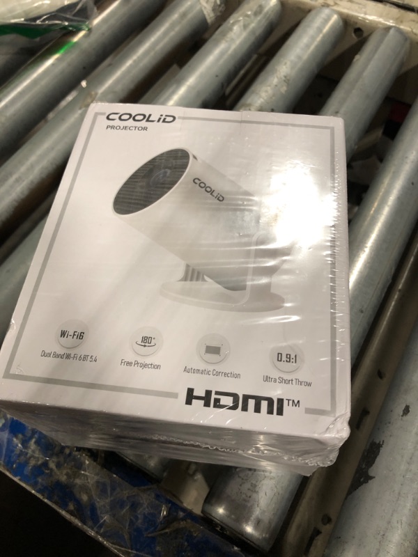 Photo 1 of [Built-in Apps & 2025 Upgraded] Mini Projector Support 4K 1080P Auto Keystone 180° Rotatable with WiFi 6 and Bluetooth 5.4, Projector Portable Compatibile with HDMI/TV Stick/Memory Stick/Laptop-White