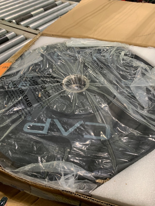 Photo 1 of **** 4 PCS**** CAP Barbell Economy Olympic Bumper Plate Set with Gray Logo, Black, 15 lb Pair