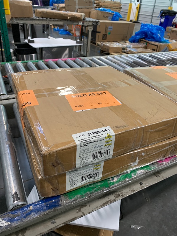 Photo 1 of **2 PCS**** CAP Barbell Economy Olympic Bumper Plate with Blue Logo, Black, 45 lb Single