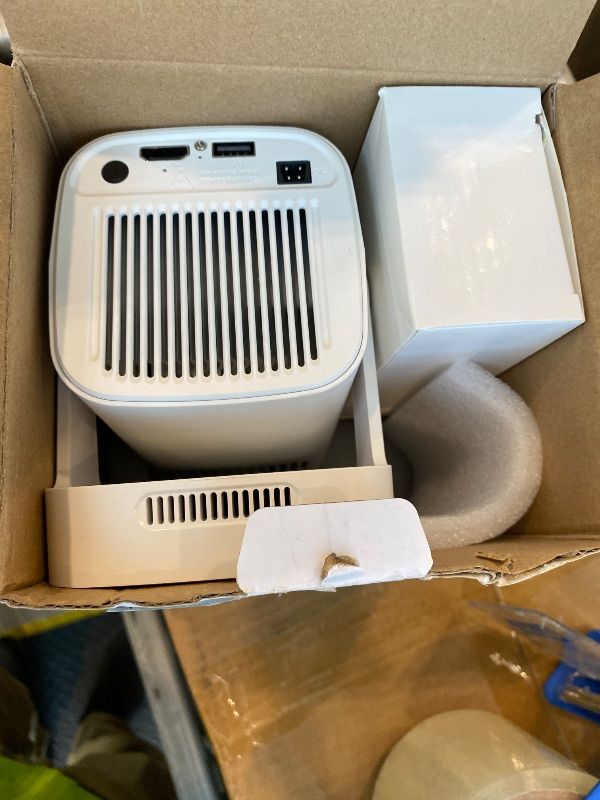 Photo 1 of ?Auto Focus&1080P?Magcubic Mini Smart Projector with 4K Support, Portable Projector with Wifi and Bluetooth, 5W Speaker, Built in Apps, Voice Control, Outdoor Movie Projector