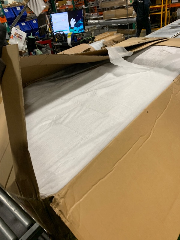 Photo 1 of ***Very Large Item*** ***Pick Up With Truck*** LGQLJPLQQ Classic L-Shaped Sofa Set with Ottoman - Off-White Flannel, High-Density Sponge, Sturdy Wood Frame, Storage Function - Elegant Design, Comfortable Living Room Furniture F121(White,F121A)